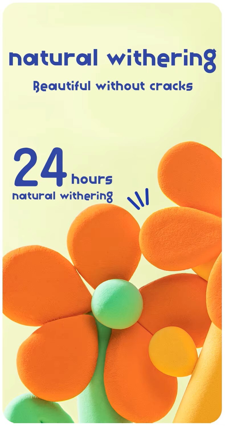 橡皮泥手绘36色安全超轻聚合物造型无毒儿童太空粘土娃娃学生用