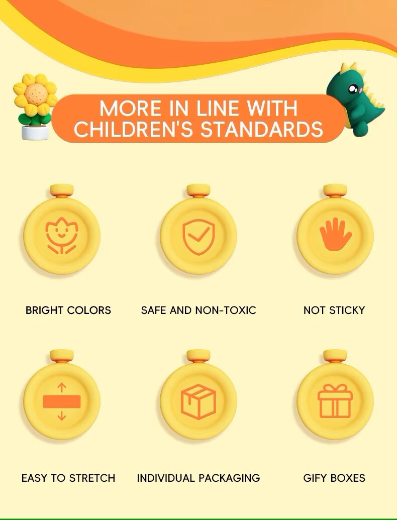 超轻 12 色聚合物造型风干粘土 DIY 套装无毒彩泥和粘液适用于小学和幼儿园