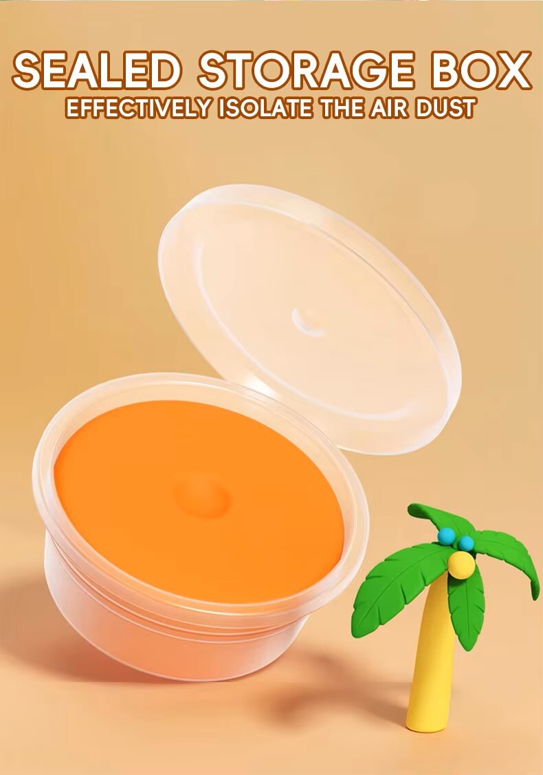 超轻 12 色聚合物造型风干粘土 DIY 套装无毒彩泥和粘液适用于小学和幼儿园