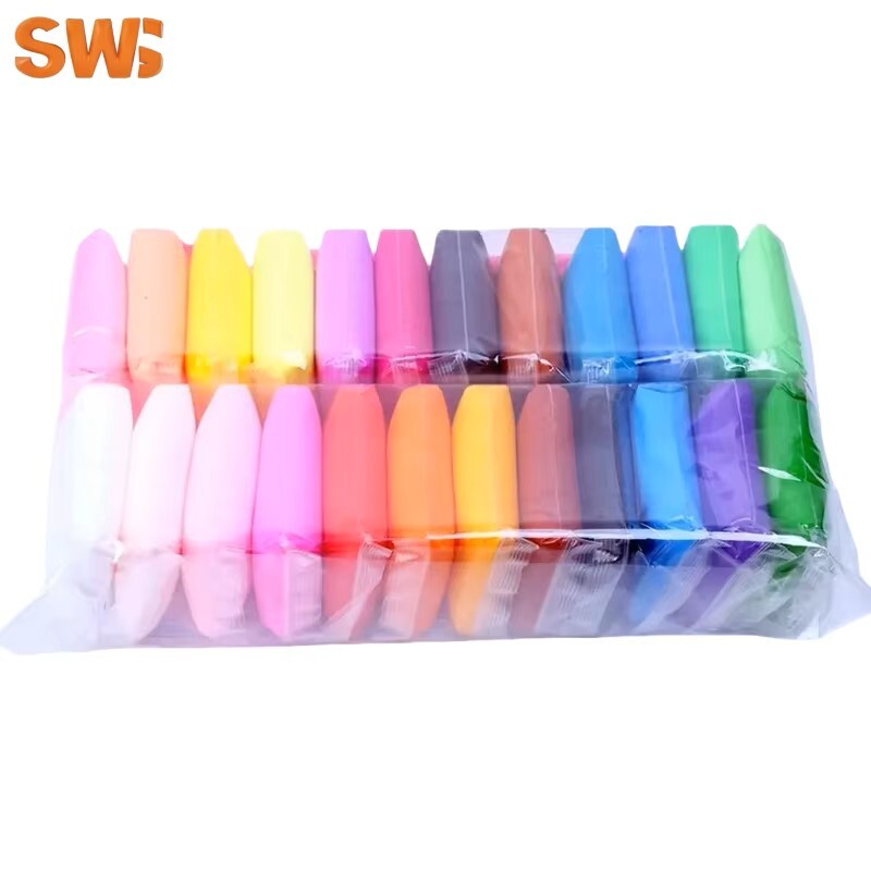 DIY 超轻粘土免费聚合物橡皮泥套装太空粘土玩具批发适用于儿童益智