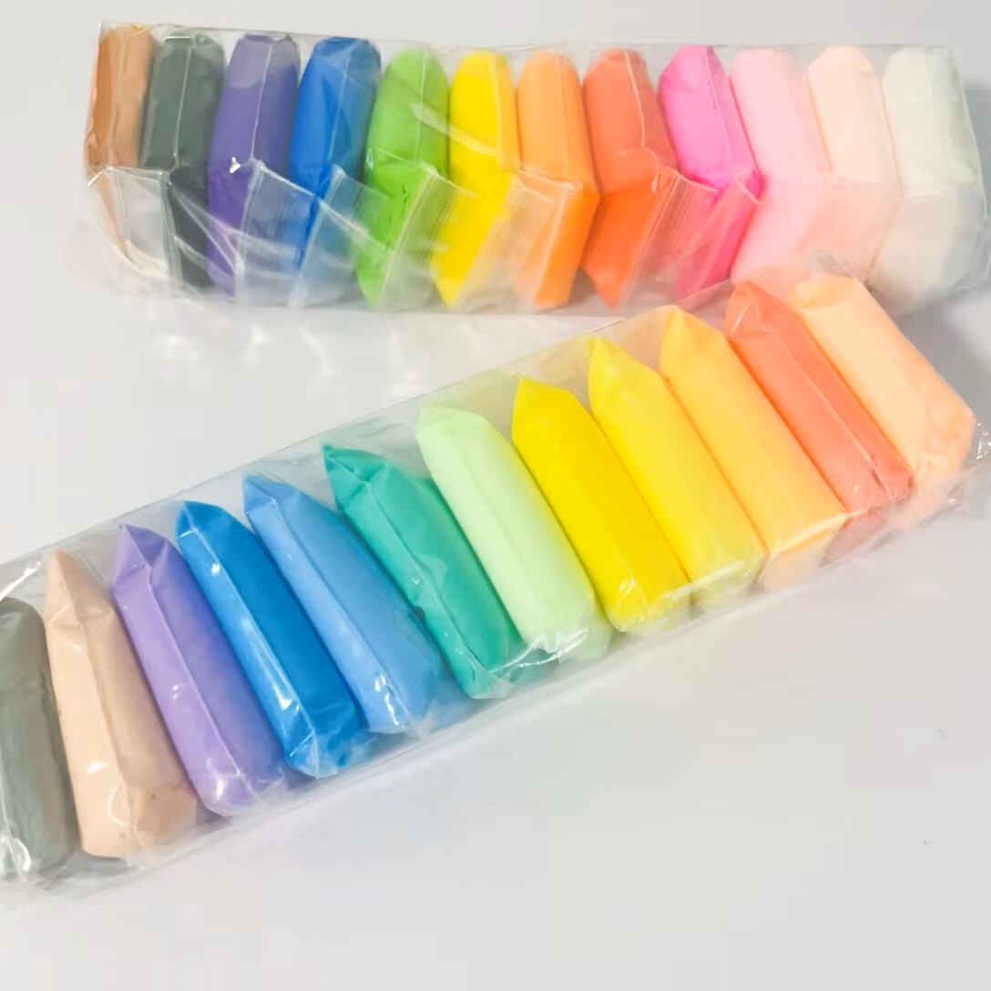 DIY 超轻粘土免费聚合物橡皮泥套装太空粘土玩具批发适用于儿童益智