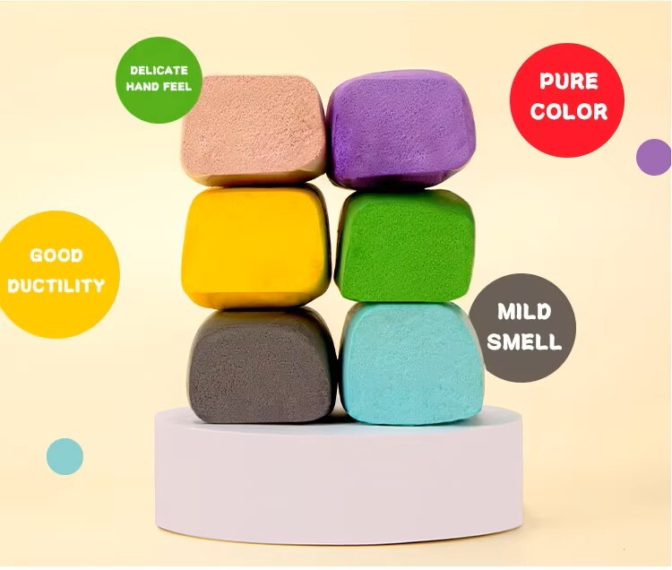 DIY 超轻粘土免费聚合物橡皮泥套装太空粘土玩具批发适用于儿童益智