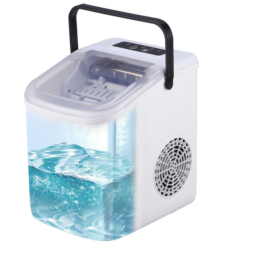 Home Ready in 6 Mins Ice Maker Countertop with Handle