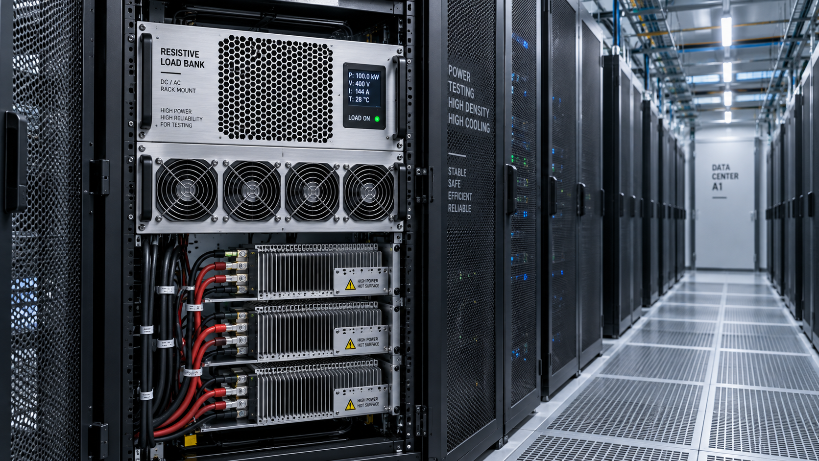 Rack Mounted Load Bank Sizing for Data Center Rack Density and Airflow