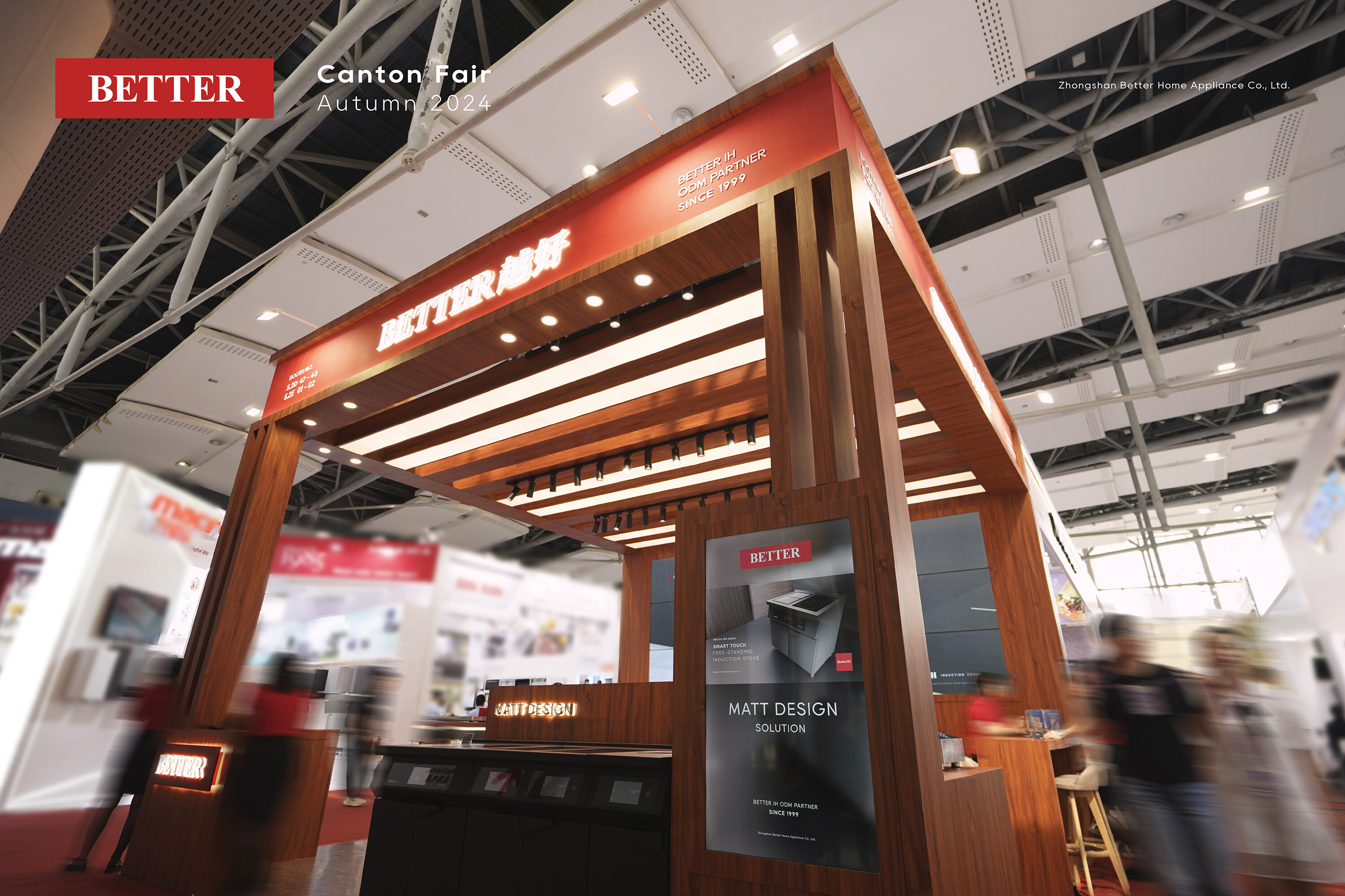 BETTER displays induction blue print in Canton Fair, Autumn, 2024