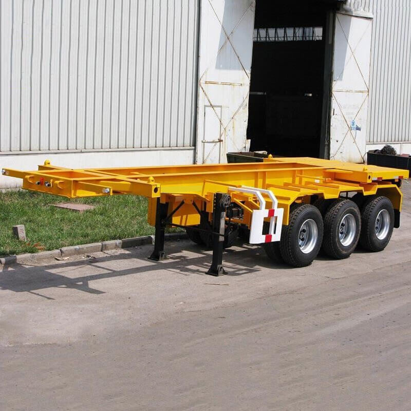 3 Axles Skeleton Trailer For Sale