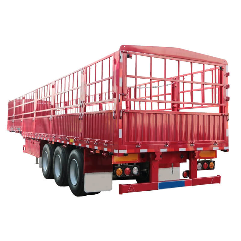 3 Axle Fence Cargo Trailer For Sale