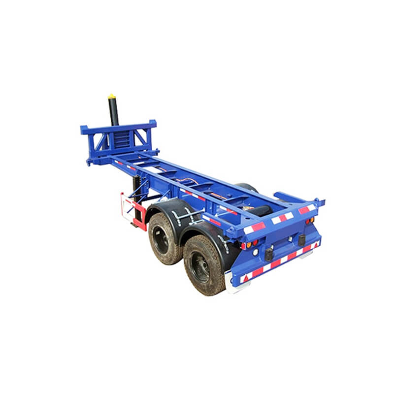 4 BPW Axles Skeleon Semi Trailer Chassis Full Trailer Draw Bar