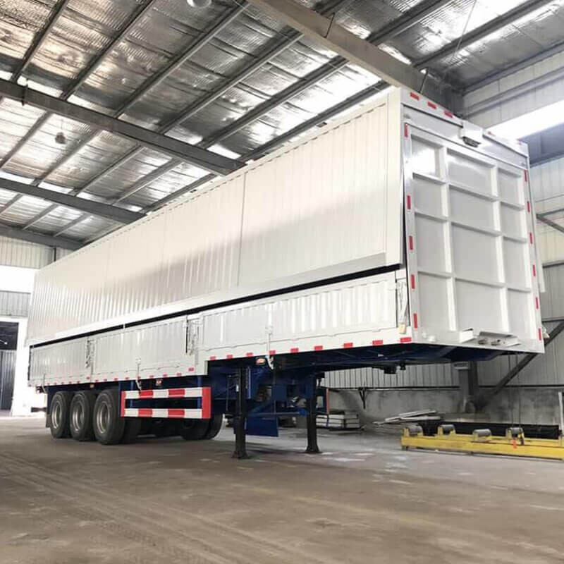 3 Axle Drop Side Trailer For Sale