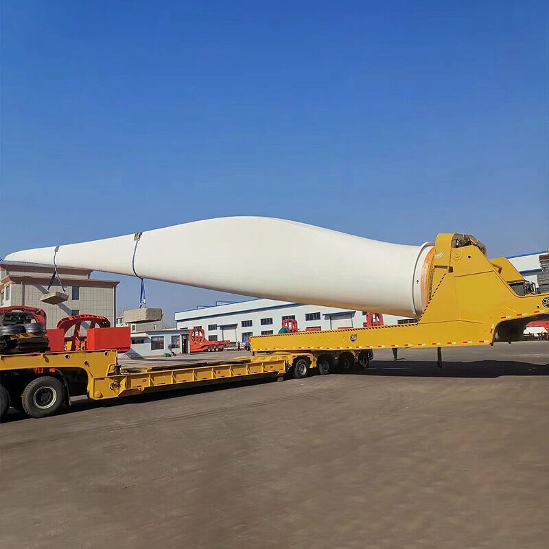 Hydraulic Steering Extendable Windmill Blade Flatbed Trailer