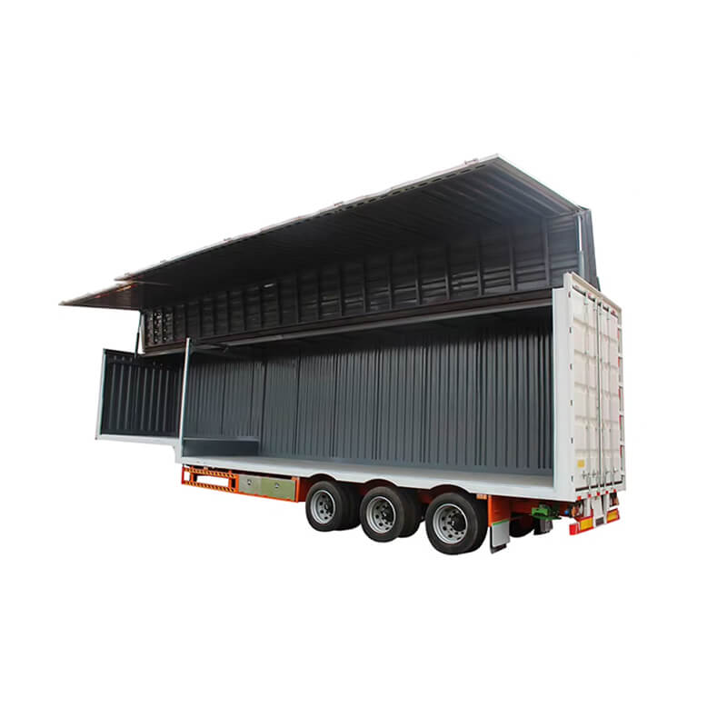 Open Van Semi Trailer With Hydraulic Wing