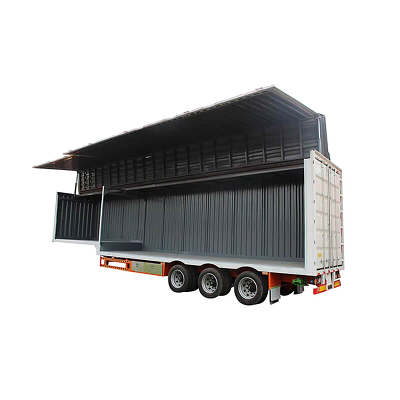 Open Van Semi Trailer With Hydraulic Wing