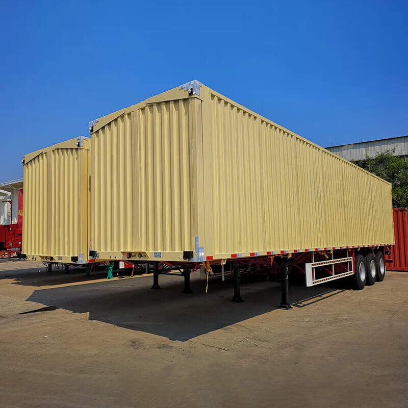 Open Van Semi Trailer With Hydraulic Wing