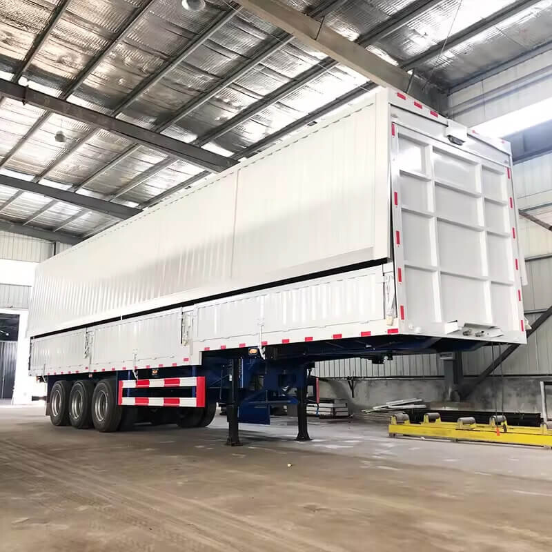 Open Van Semi Trailer With Hydraulic Wing