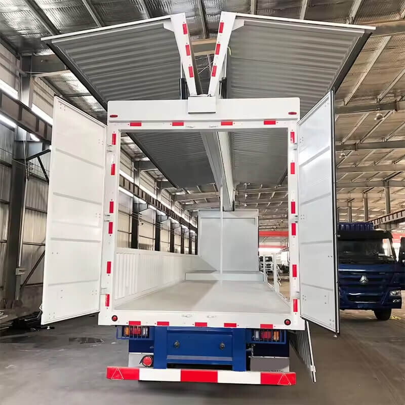 Open Van Semi Trailer With Hydraulic Wing