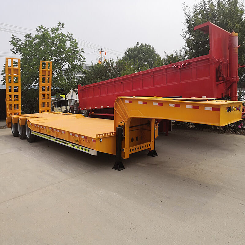 3 Axle High Quality Lowbed Trailer