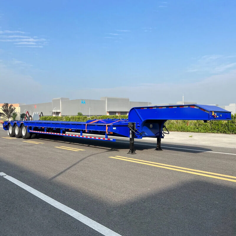 80Tons Lowboy Semi Trailer