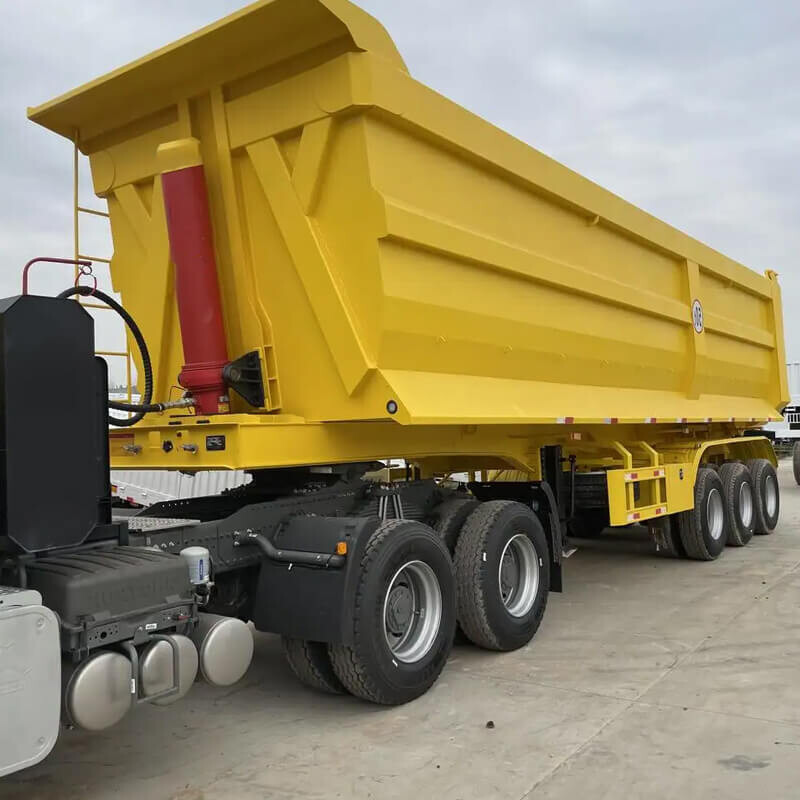 3 Axle End Dump Trailer For Sale