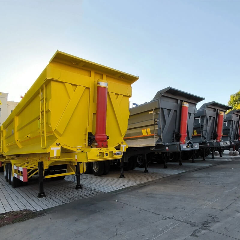 3 Axle End Dump Trailer For Sale