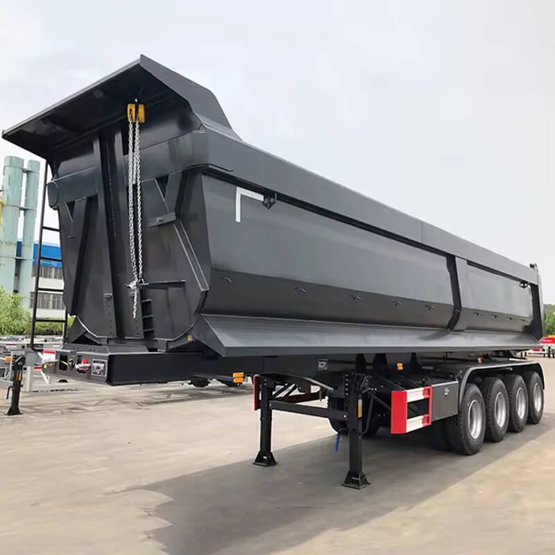 4 Axles U Shape Tipper Semi Trailer