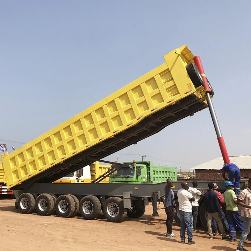5 Axles U Shape Tipper Trailer