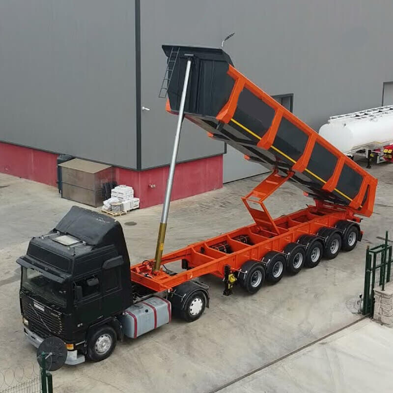 6 Axles 45 Cubic Meters Tipper Trailer