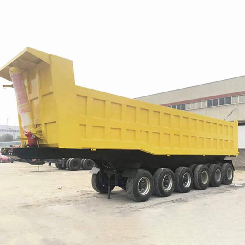 6 Axles 45 Cubic Meters Tipper Trailer