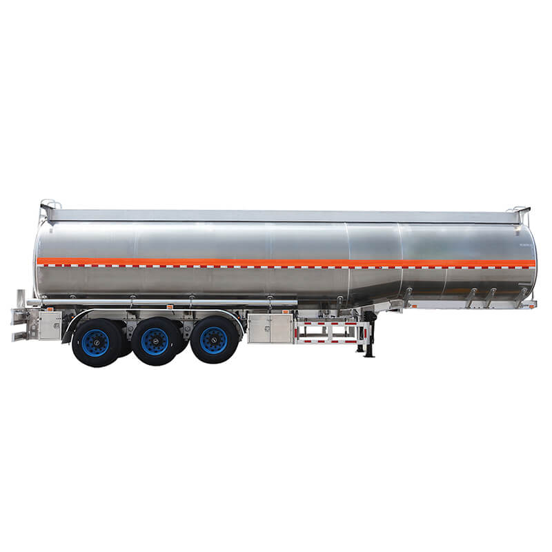 42000liters Aluminum Alloy Fuel Tanker Truck Trailers For Sale