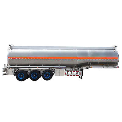 42000liters Aluminum Alloy Fuel Tanker Truck Trailers For Sale