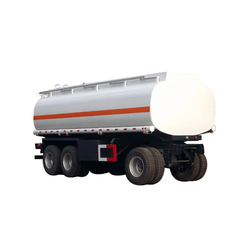 3 Axle Fuel Oil Tank Full Trailer With Drawbar