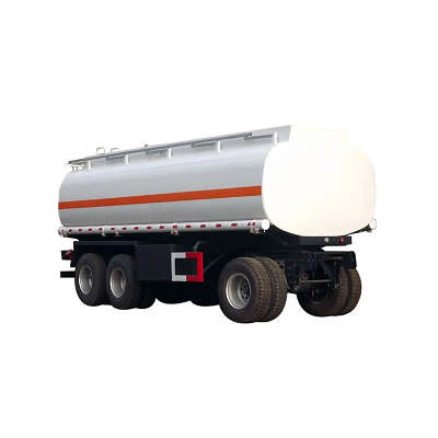 3 Axle Fuel Oil Tank Full Trailer With Drawbar