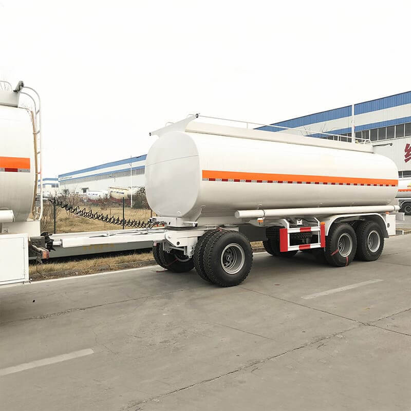 3 Axle Fuel Oil Tank Full Trailer With Drawbar