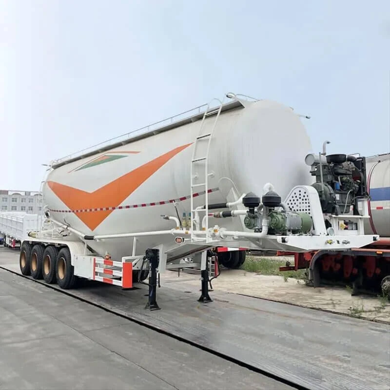 4 Axle Bulk Cement Tank Semi Trailer