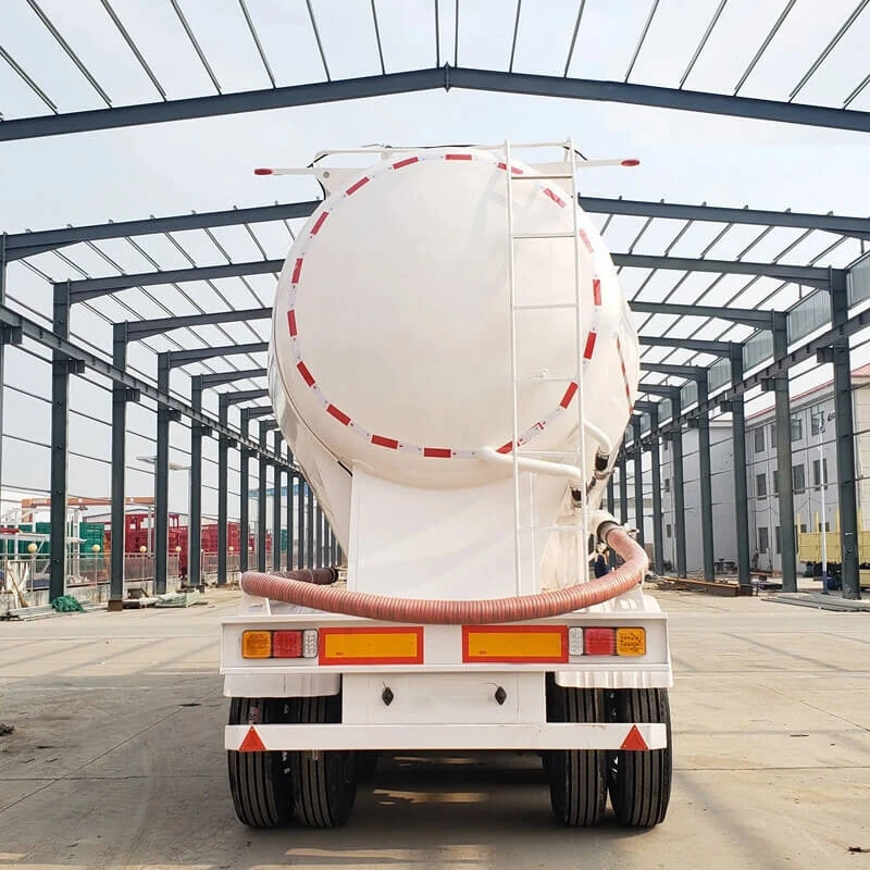4 Axle Bulk Cement Tank Semi Trailer