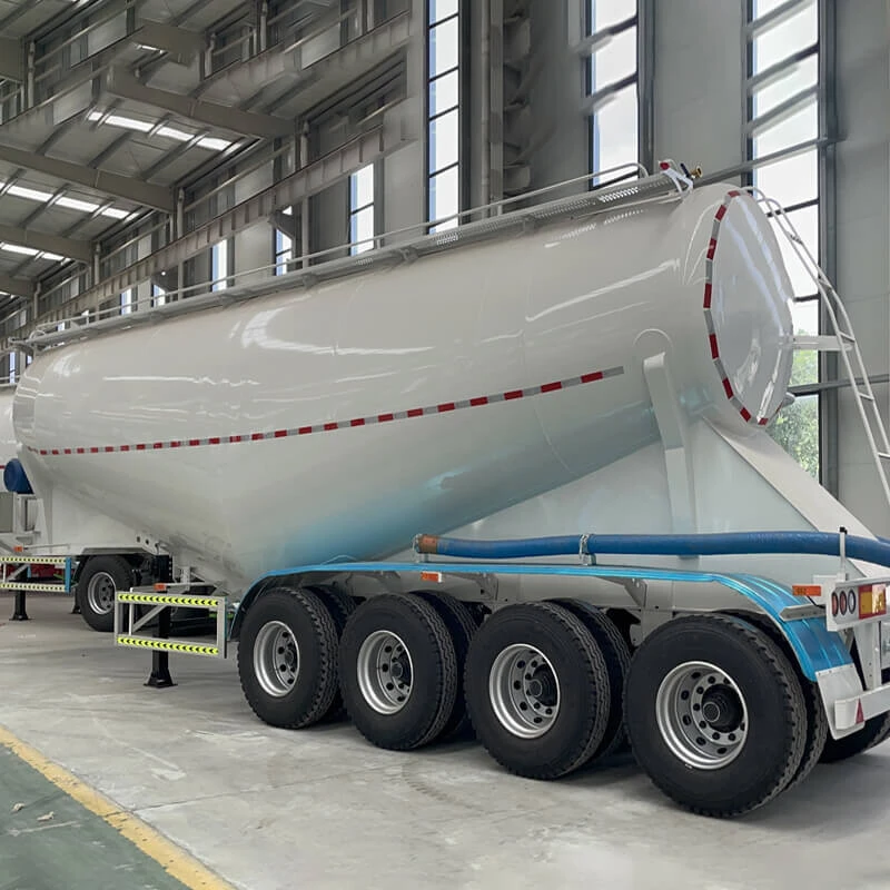4 Axle Bulk Cement Tank Semi Trailer