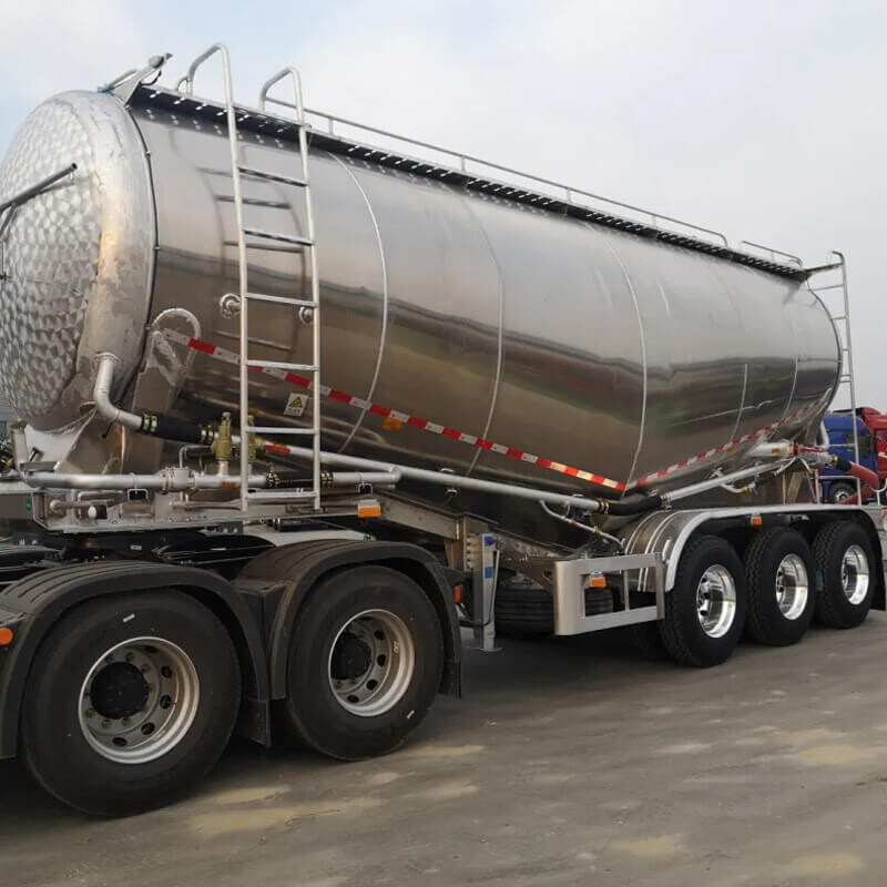 Aluminum Alloy Bulker Cement Tank Semi Trailer