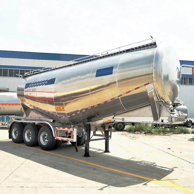 Aluminum Alloy Bulker Cement Tank Semi Trailer