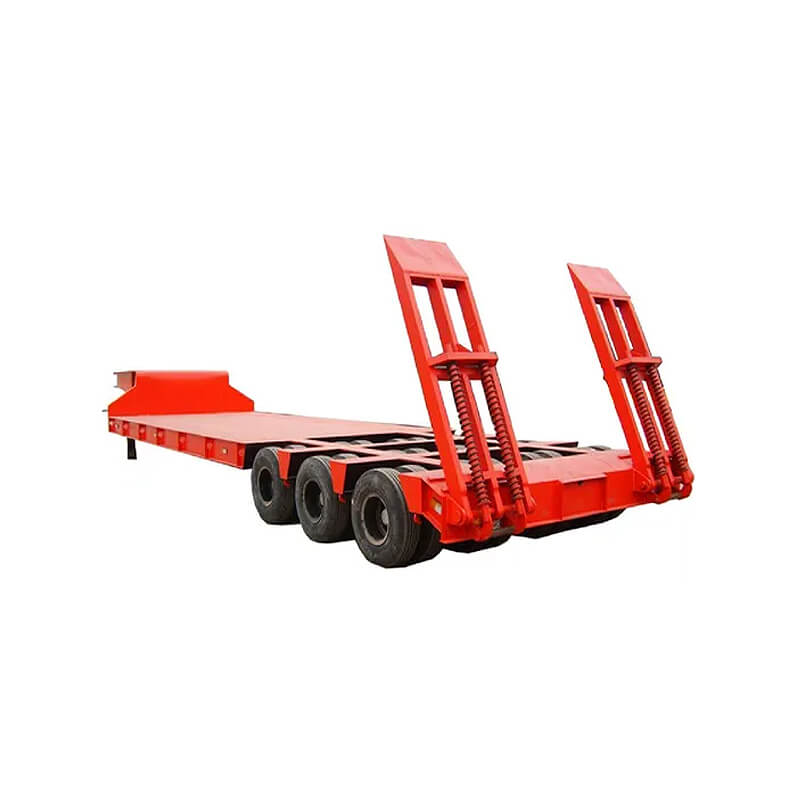 3 Line 6 Axle Detachable Gooseneck Low Bed With Tires Exposed