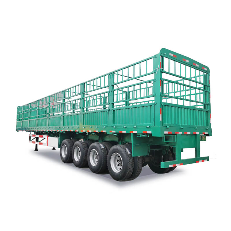 4 Axles Bulk Cargo Fence Trailer