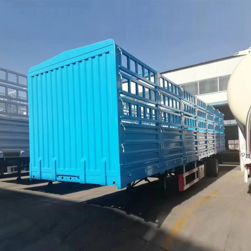 4 Axles Bulk Cargo Fence Trailer