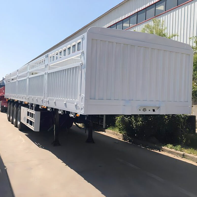 4 Axles Bulk Cargo Fence Trailer