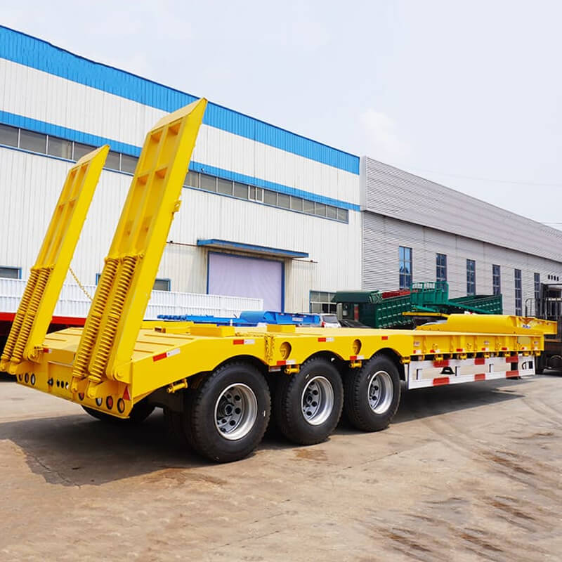 3 Axles Lowboy Semi Trailer