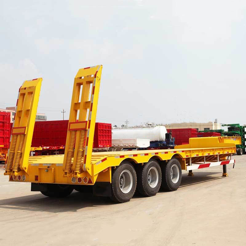 3 Axles Lowboy Semi Trailer