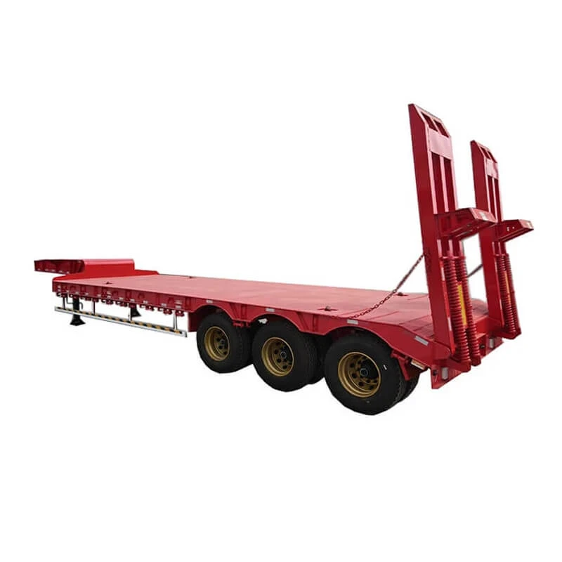 3 Axles Lowboy Semi Trailer For Sale