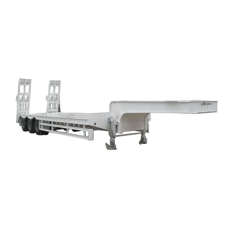 3 Axles Lowboy Semi Trailer For Sale