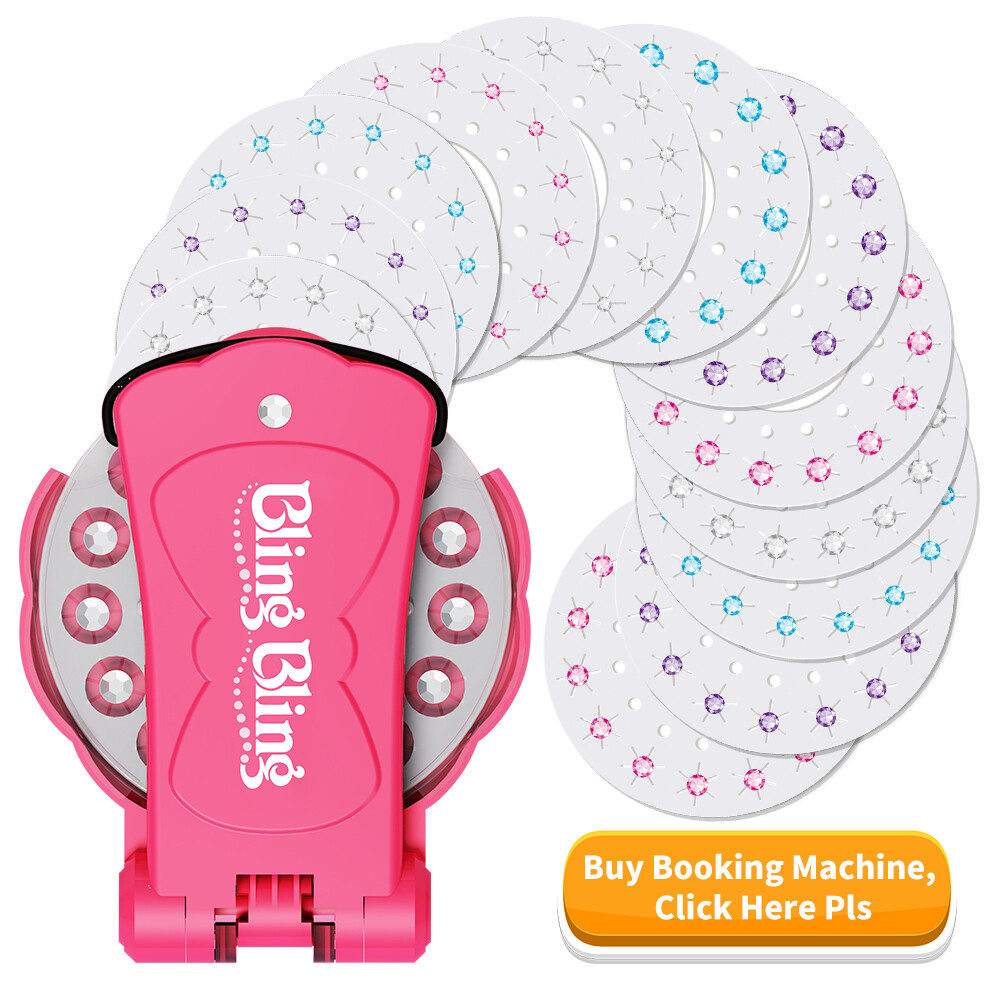 Set: Nail drill machine + 12 drill stickers (180 diamonds)