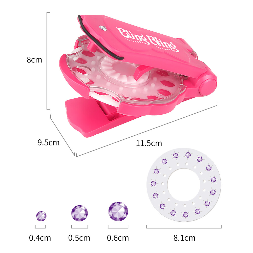 Set: Nail drill machine + 12 drill stickers (180 diamonds)