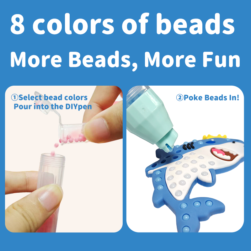 DIY Bead's Pen  BiuBiu Shark Family