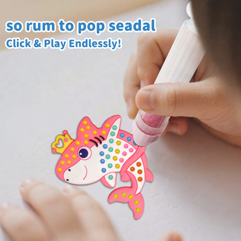 DIY Bead's Pen  BiuBiu Shark Family