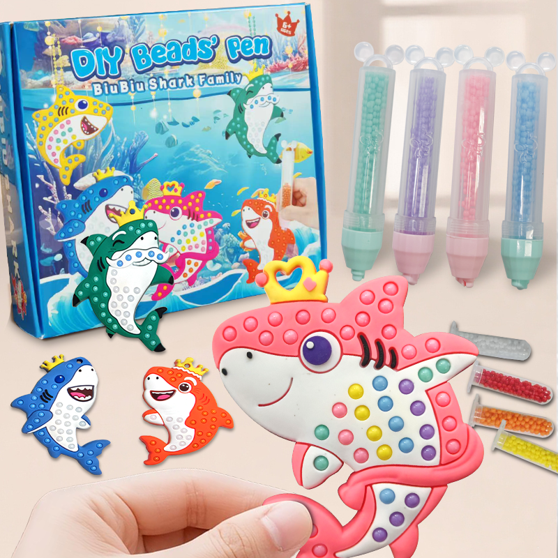 DIY Bead's Pen  BiuBiu Shark Family